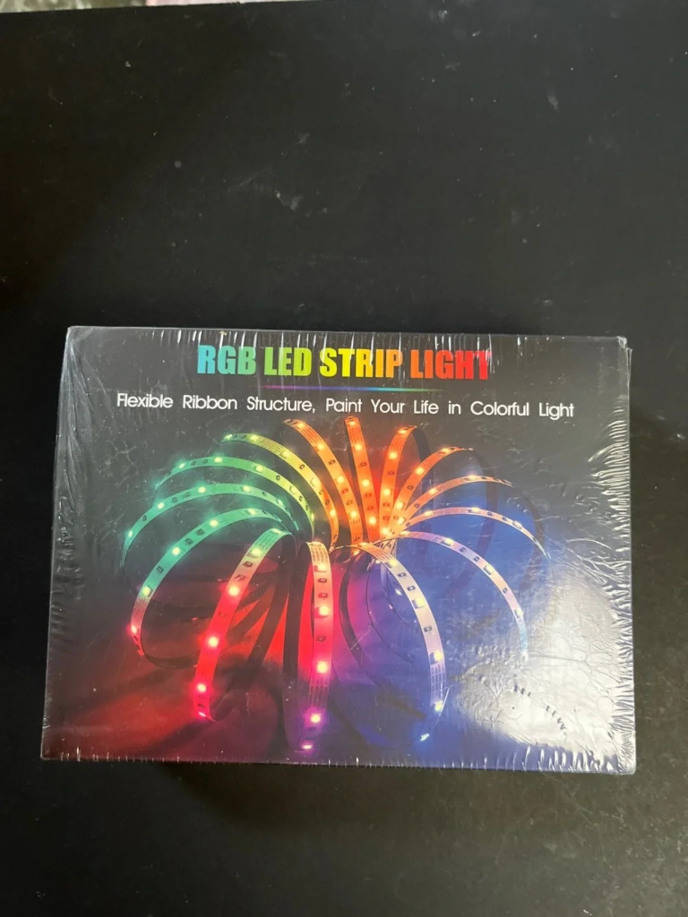 RGB LED Strip Light - Multicolor Flexible Party Lights (Black) Bx 10